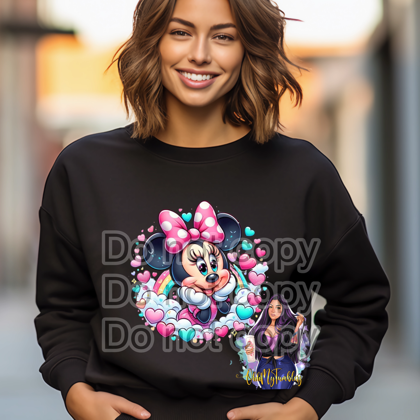 Minnie Rainbow DTF