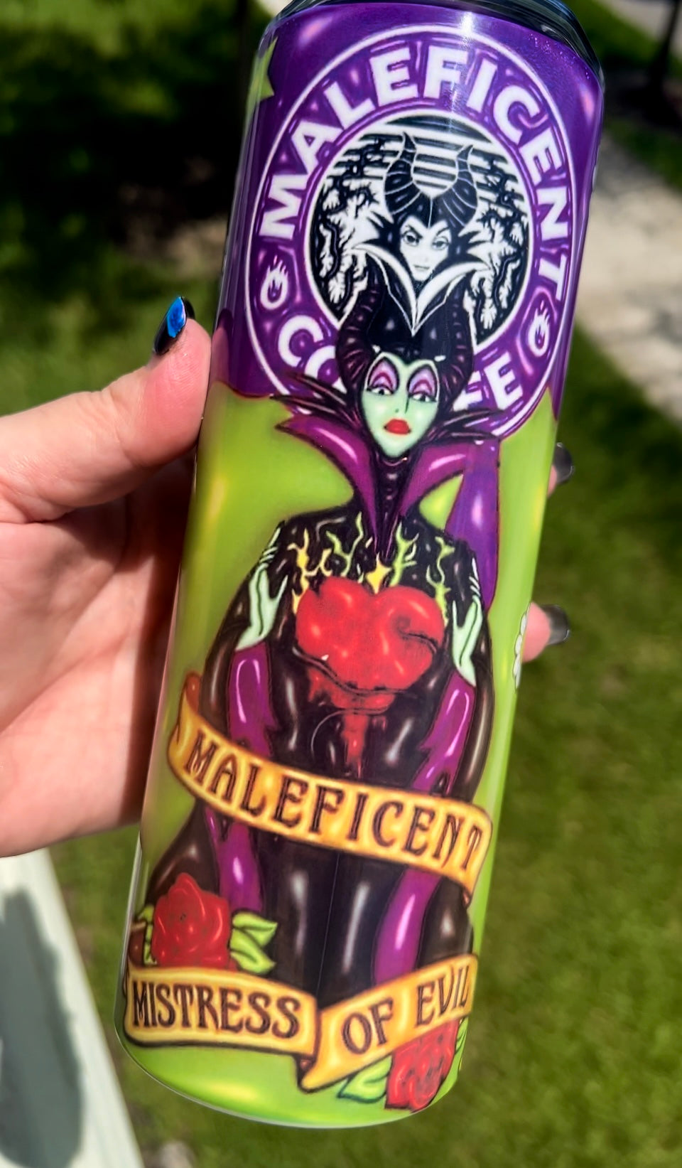 Malificent Puffy 20 oz Tumbler