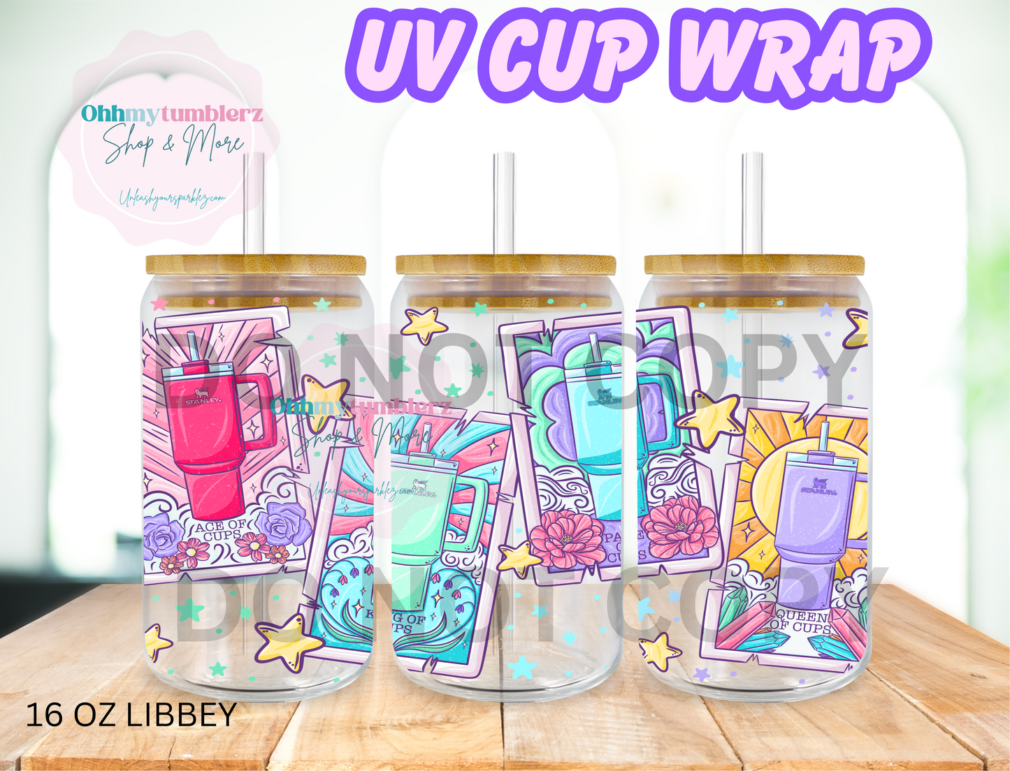 Tumbler tarot UV wrap