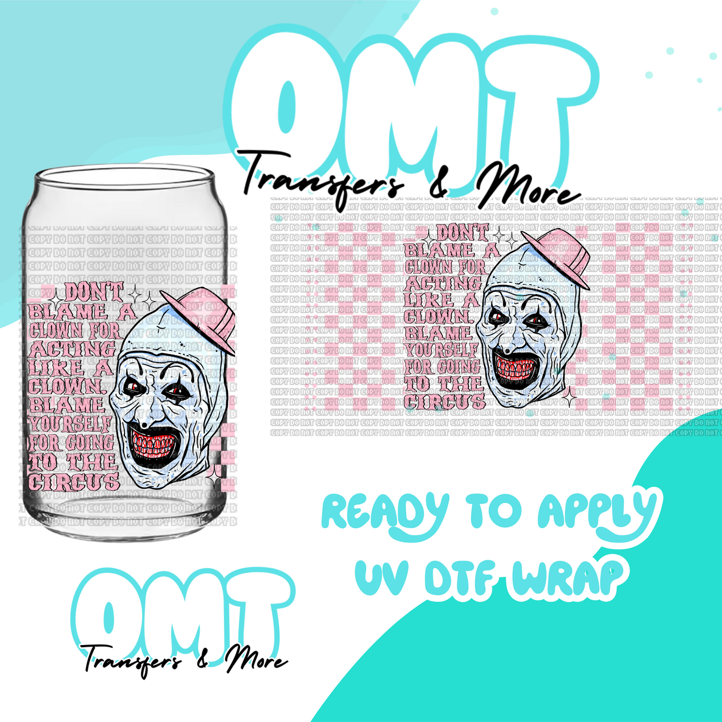 Pink Terrifier UV DTF